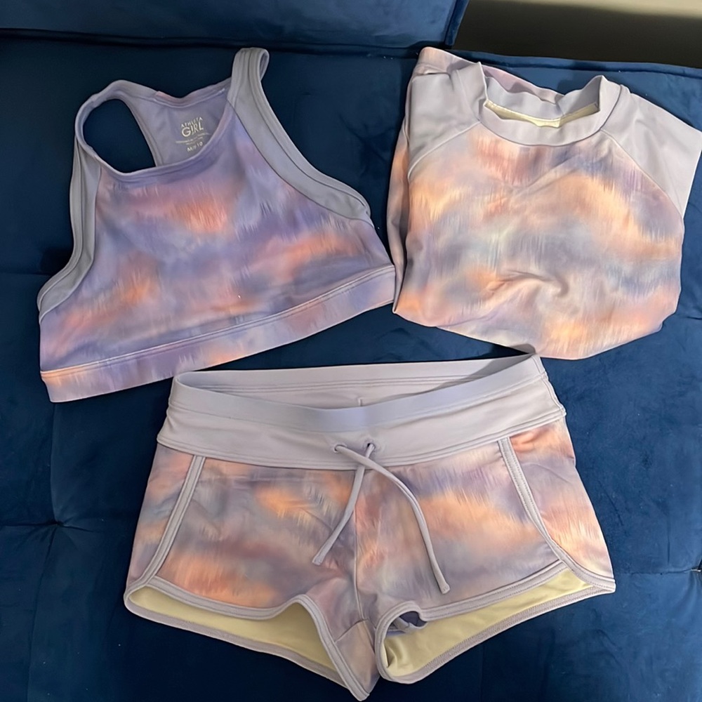 Girls Athleta swim separates